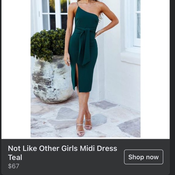 Emerald Green Dress - Picture 2 of 5